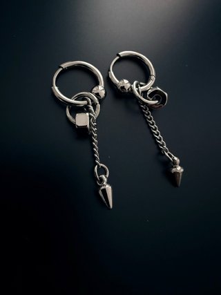 Aros con colgante spike