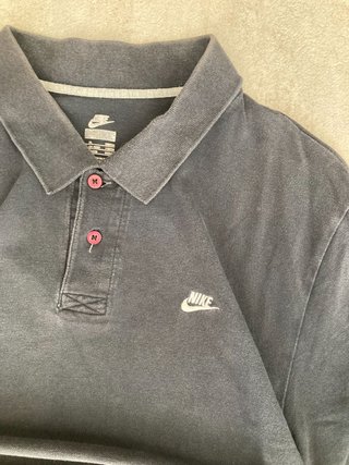 Polo Nike Negro/Gris Bordado
