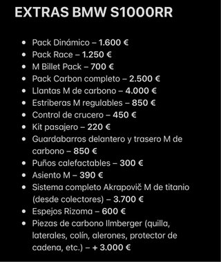 BMW S1000RR Pack M Full Carbon 2023