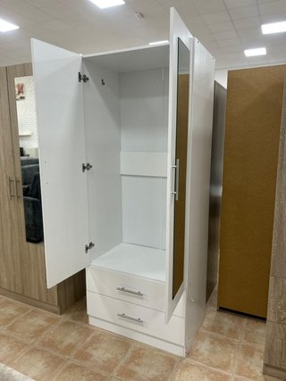 Armario 2 puertas con espejo y cajones ¡NUEVO!