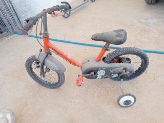 Bicicleta infantil naranja