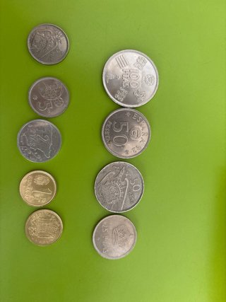 Lote de monedas antiguas de España y otros paises