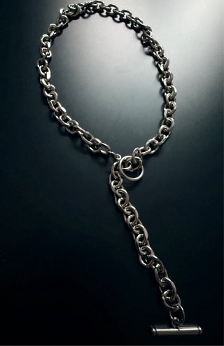 Collar Cadena Cruzada s.steel