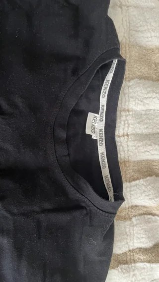 Camiseta Kenzo Negra Tigre Bordado Talla L