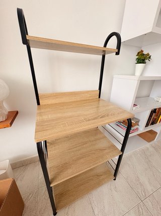 Mueble auxiliar cocina madera y metal