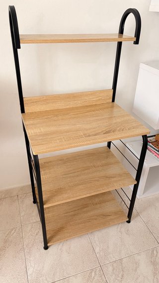 Mueble auxiliar cocina madera y metal