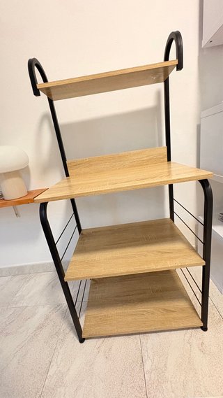 Mueble auxiliar cocina madera y metal