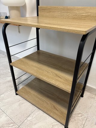 Mueble auxiliar cocina madera y metal