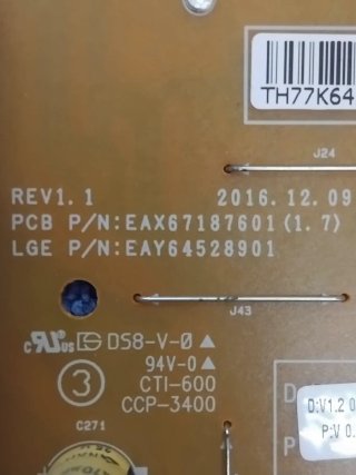 Despiece TV LG 55SJ800V-ZB