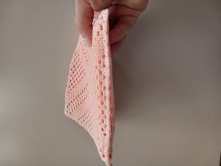 Portatovaglioli uncinetto rosa antico fatto a mano