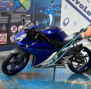 Yamaha R15 azul/gris sportbike
