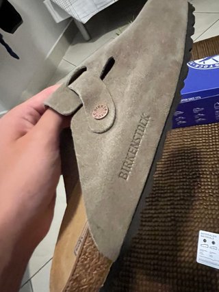 Ciabatte Birkenstock Boston Grigie Tg 43