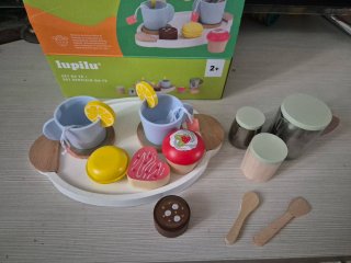 Set da tè Lupilu in legno, metallo e plastica