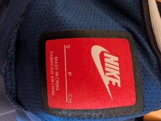 Camiseta Nike Azul y Negra