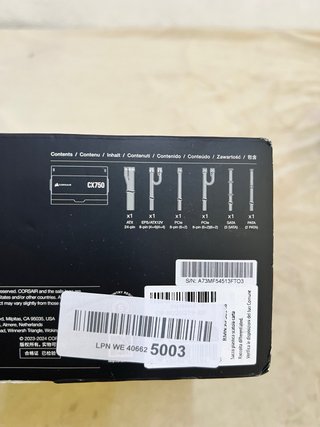 Fuente Alimentación Corsair CX750 750W ATX