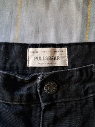 Bermudas vaqueras Pull&Bear negras rotas