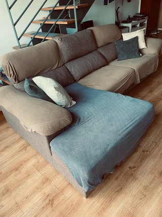 Sofá chaise longue modular 3 piezas