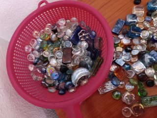 Piedras decorativas de cristal
