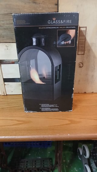 Farol Bioetanol Glass & Fire Negro