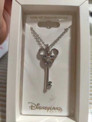Collar Llave Mickey con Circonitas