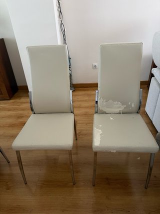 Conjunto 6 Sillas Tapizadas + fundas
