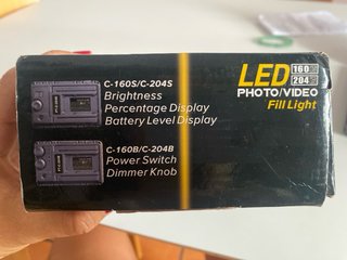 Luz LED Foto/Video 160/204 Pcs