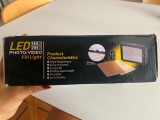 Luz LED Foto/Video 160/204 Pcs