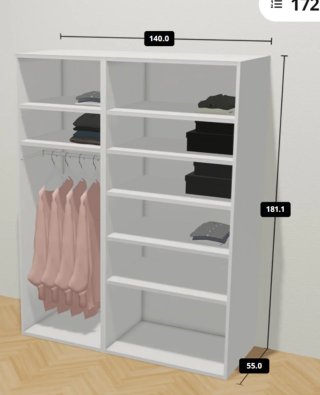 Vestidor - Armario Ikea PLATSA Blanco