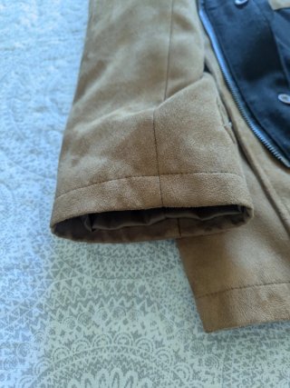 Chaquetón Ante Emporio Armani Marrón