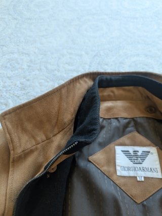 Chaquetón Ante Emporio Armani Marrón