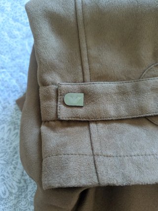Chaquetón Ante Emporio Armani Marrón