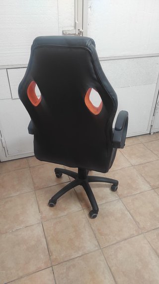 Sillón Oficina Gaming Negro/Naranja