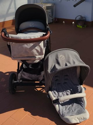 Carrito Jané marrón y beige