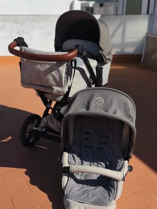 Carrito Jané marrón y beige