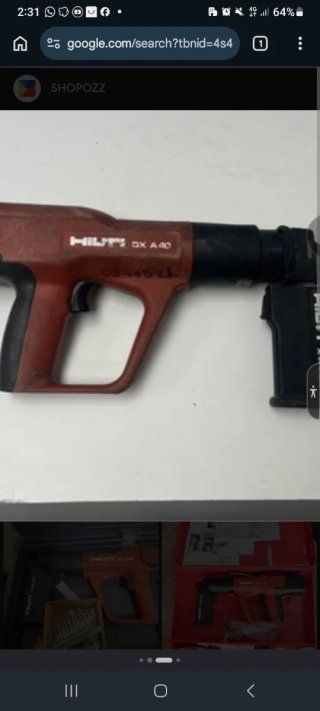 Clavadora Hilti DX A40 con cargador automático