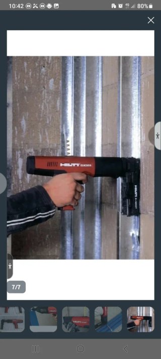 Clavadora Hilti DX A40 con cargador automático