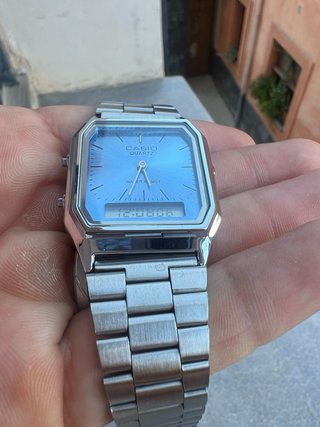 Casio Quartz Analógico Digital Azul