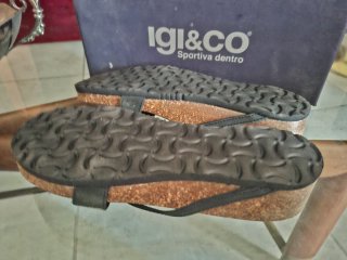Ciabatte IGI&CO donna infradito strass argento