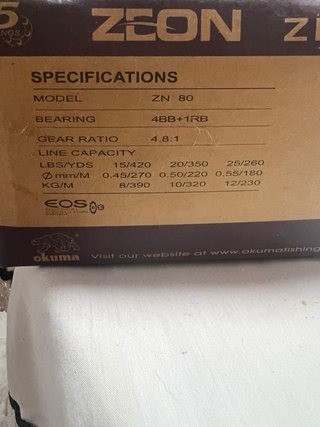 Carrete Okuma Zeon ZN 80