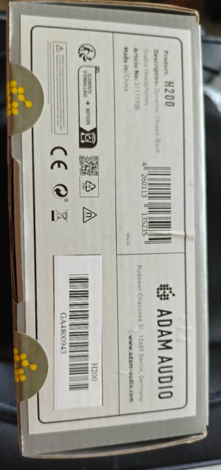Cuffie Adam Audio H200 Studio Chiuse Mai aperte