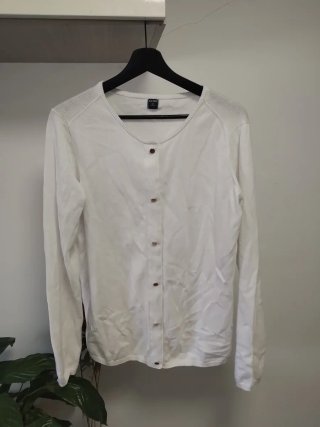 Jersey Kiabi blanco talla L para mujer
