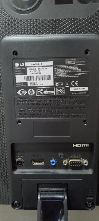 Monitor LG 22 Negro