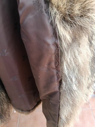 Abrigo vintage de piel