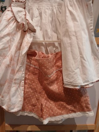 Vestido rosa infantil bordado ,ropa de marca 35 eu