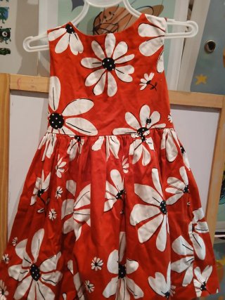 Vestido rosa infantil bordado ,ropa de marca 35 eu
