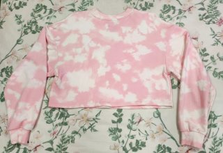 Sudadera Bershka Led Zeppelin Tie-Dye Rosa