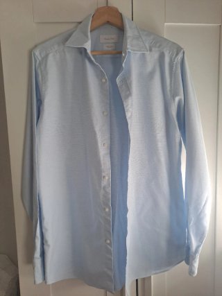 Camisa azul Massimo Dutti hombre