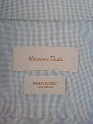 Camisa azul Massimo Dutti hombre