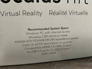 Oculus Rift Gafas de Realidad Virtual