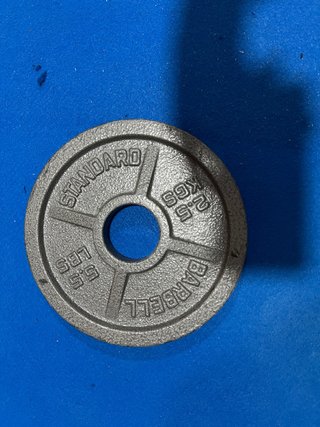 Disco de pesa 2.5 kg para barra olimpica